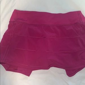 Raspberry Color Lululemon skirt